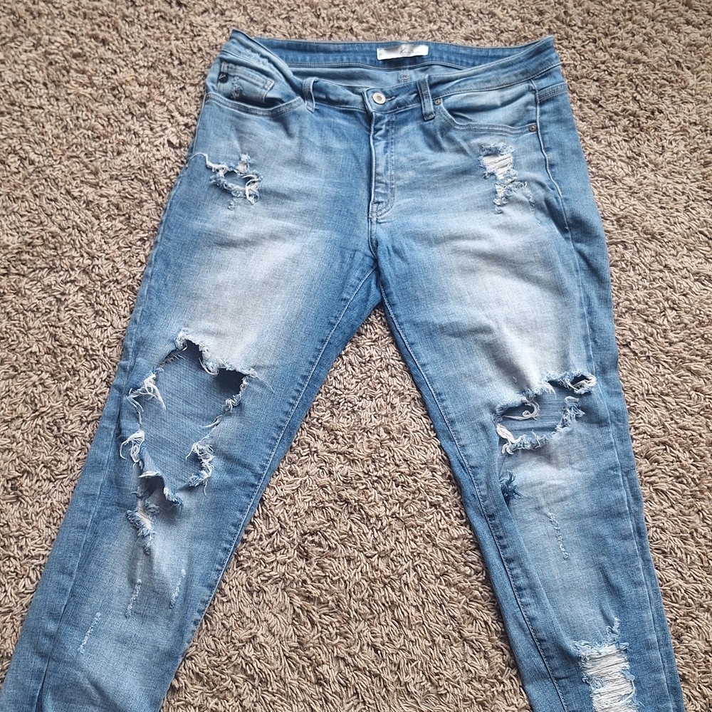 KanCan Light Blue Ripped Skinny Jeans